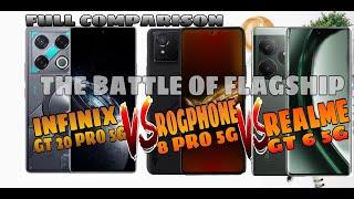 INFINIX GT 20 PRO 5G VS ROGPHONE 8 PRO VS REALME GT 6 5G - GAMING ENTRY SMARTPHONE