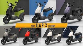 New Ola S1 X Electric Scooters - All Color Options - Images | AUTOBICS