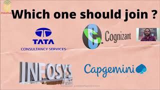 Which Company Should YOU Join? TCS , CTS, Infosys, Capgemini | better growth