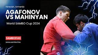 AGAFONOV Ivan (FIAS 1) vs MAHINYAN Karlen (ARM). World #SAMBO Cup 2024 in Yerevan, Armenia