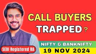 Nifty and BankNifty Prediction for Tuesday , 19 Nov 2024 | BankNifty Options Tomorrow | Rishi Money