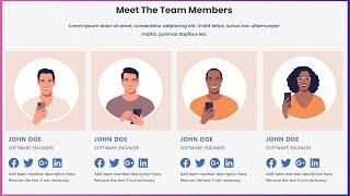 How To showcase your Team Members   with Essential Addons for Elementor  Page Builder plugin