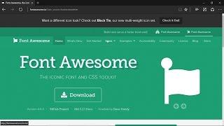 How to install and use font awesome