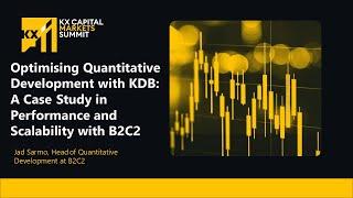 Optimizing Quantitative Development with kdb