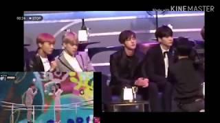 BTS reaction to suzy baekhyun dream LIVE 2016 MAMA ( BTS x SUZY moment)