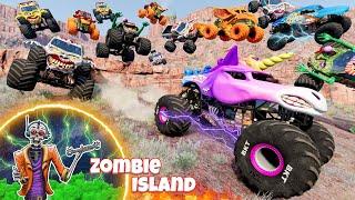 Monster Jam Zombie Island Compilation #8 | Racing, Freestyle, and High Speed Jumps