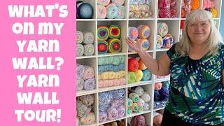 Yarn Wall Tour!!  Let's get excited about yarn.  #yarn