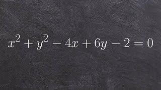 Find the center and radius of a circle by completing the square