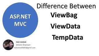 Difference Between View Data, View Bag, and Temp Data in MVC. (Interview questions)