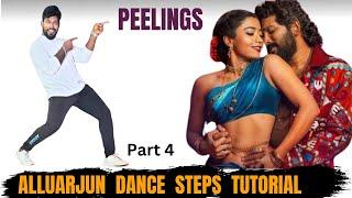 PEELINGS Dance Tutorial (Telugu Lyrical Video) | Pushpa2 The Rule | Allu Arjun | RashmikaMandanna