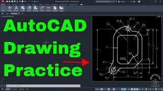 Drawing 25 | AutoCAD drawing practice