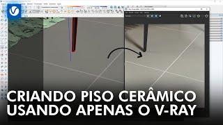 Criando Piso Cerâmico do ZERO usando apenas o V-Ray 6.2 #mastertuts