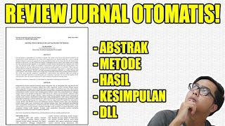 Cara Review Jurnal Otomatis Pakai AI 5 Detik Jadi!