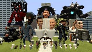 ALL NEW PROJECTORMAN ARMY VS NEW SKIBIDI TOILET BOSSES AND CRAB VS SPEAKERMAN BOSSES! Garry's Mod!