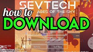 How To Download And Install SevTech Ages Of The Sky SkyBlock Modpack