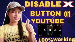 How to Remove X Button from Youtube Videos