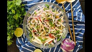 Side Dish Recipe: ZESTY Kohlrabi & Apple Slaw by Everyday Gourmet with Blakely