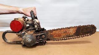 RARE Chainsaw Restoration + Engine startup