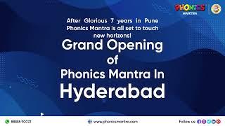 Glad to announce that Phonics Mantra is now in Hyderabad!