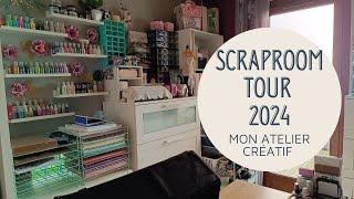 SCRAPROOM TOUR 2024 mon atelier #scrapbooking  #scraproom #atelier