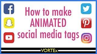 How to make animated social media tags? | For social media promotions.