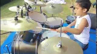 Young Drummer "STEVEN SAMUEL" Performs @ Kochi ODI IND V/s West INDS 2013 NOV