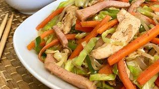 CHOP SUEY DE POLLO I RECETAS CHINAS 