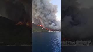 Пожар в Турции. Пожар в Мармарисе 29 июля 2021 года.