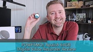 EASY TO USE RECORDER - POWFSMO ApairA 64GB Digital Voice Recorder Review