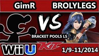 KiT 15 - VGBC | GimR (G&w Vs. GG | Brolylegs (Lucina) SSB4 Bracket Pools LS - Smash 4 Wii U