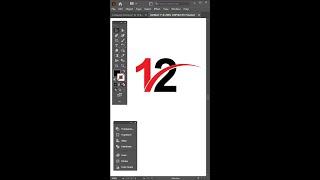 Illustrator Tutorial | Number 12 Logo Design | How to make logo design in Adobe Illustrator CC