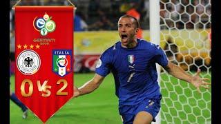 Del Piero Goal • Germany 0 V Italy 2 • [World Cup 2006 Semi-final][Italian commentary]
