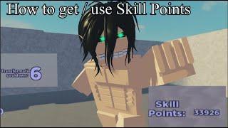 How to GET / USE skill points | AoT:Insertplayground |