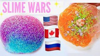 $200 Slime war! USA VS RUSSIA VS CANADA SLIME PACKAGES REVIEW