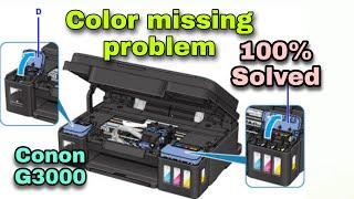 canon pixma G3000,G3010,G3020 color missing solved