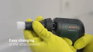 All New Bosch UniversalBrush Cordless with 4 Cleaning attachments