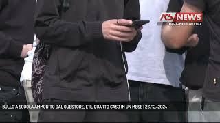 BULLO A SCUOLA AMMONITO DAL QUESTORE, E' IL QUARTO CASO IN UN MESE | 26/12/2024