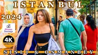 Istanbul's Touristic Street, Sisli & Osmanbey 4K Walking Tour | Shops, Local Food Spots | Sep. 2024