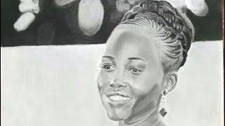 Drawing Lupita NYONG’O | Graphite pencils