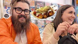 Osaka Food Adventure: Takoyaki in Kuromon Market | Kevin and Cat Travel Japan