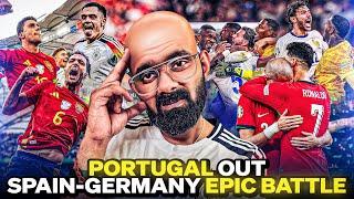 Ronaldo and Portugal are out of the Euros 2024 | Spain knocks Germany out in an epic battle