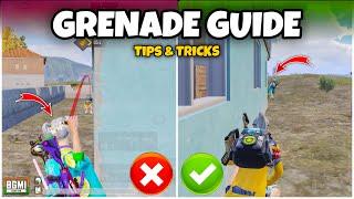 HOW TO BE A PRO IN GRENADE  IN BGMI/PUBG BEST TIPS & TRICKS TO IMPROVE BY MEW2