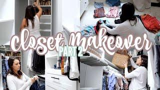 ORGANIZE WITH ME | CLOSET MAKEOVER | MORE WITH MORROWS