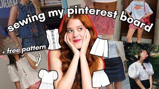 SEWING MY PINTEREST BOARD (w/ free pattern!)