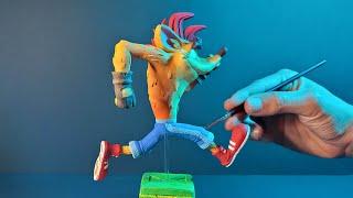 Sculpting An Epic Crash Bandicoot Diorma With Polymer Clay