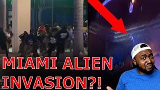 TikTok Declares Alien Invasion Government Cover Up In Miami Mall After Black Teens Riot On New Years