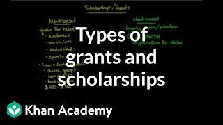 Types of grants and scholarships