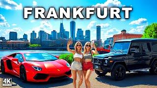 Frankfurt 4k Walking Tour | Famous Landmarks & Luxury Super Cars in Germany | HDR 60fps