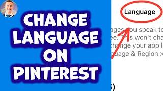 How To Change Language On Pinterest(2023)