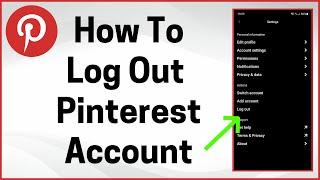 How to Log Out of Pinterest on Mobile